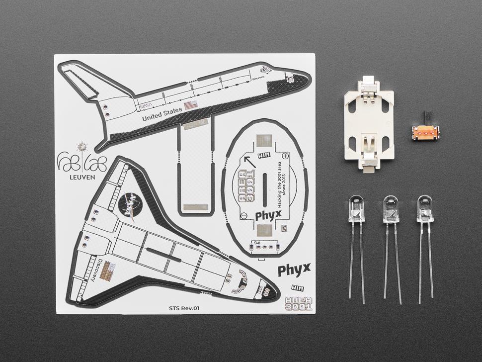 Adafruit Space Shuttle Discovery Soldeerset van Phyx