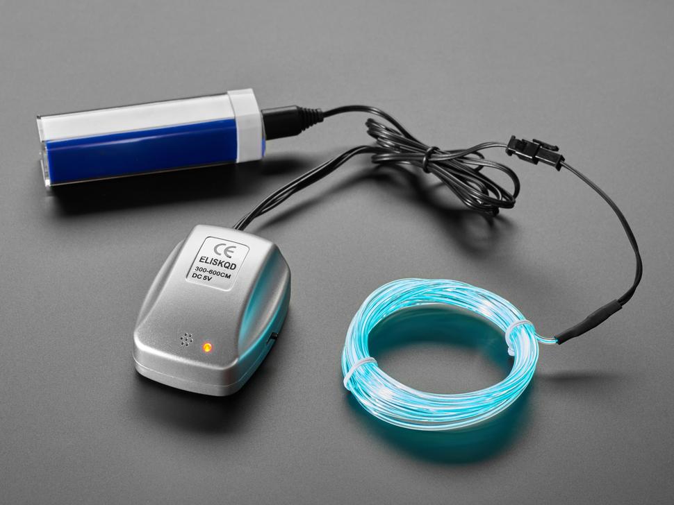 Adafruit EL Wire Geluidsgeactiveerde Zakomvormer - 5V USB voeding