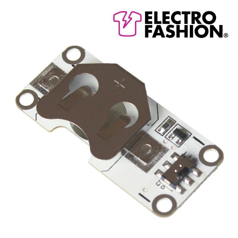 Electro-Fashion, lichtgevoelige knoopcelhouder