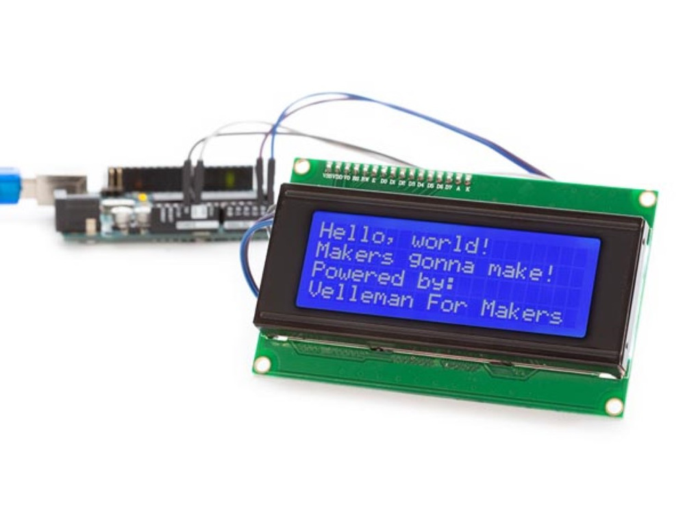 Whadda Modulo LCD 20x4 I²C per Arduino