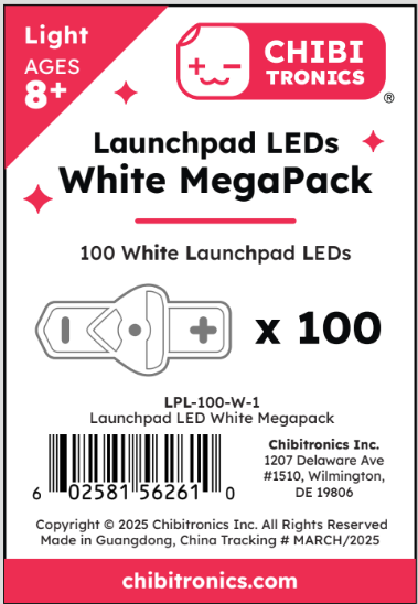 Chibitronics Leds do Launchpad megapack branco