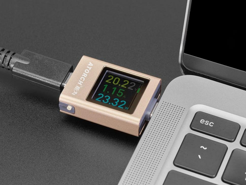 Adafruit USB C-stroommonitor/analysator met kleuren TFT-grafisch display