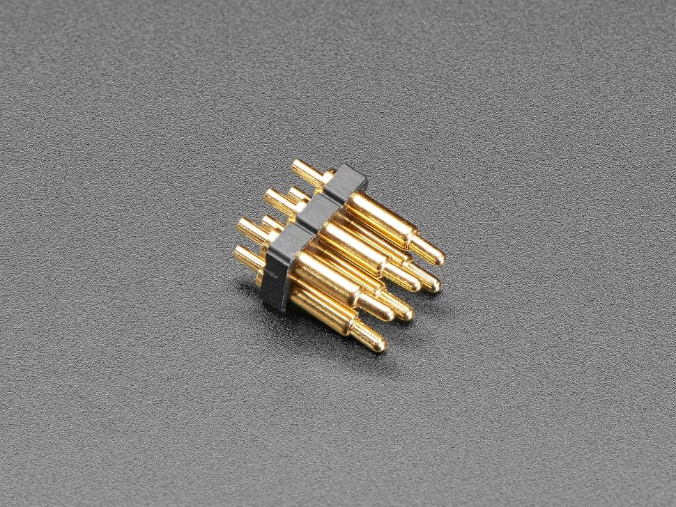 Adafruit Doorlopende dubbele inline Pogo Pin- header - 2x3 met 0,1" afstand