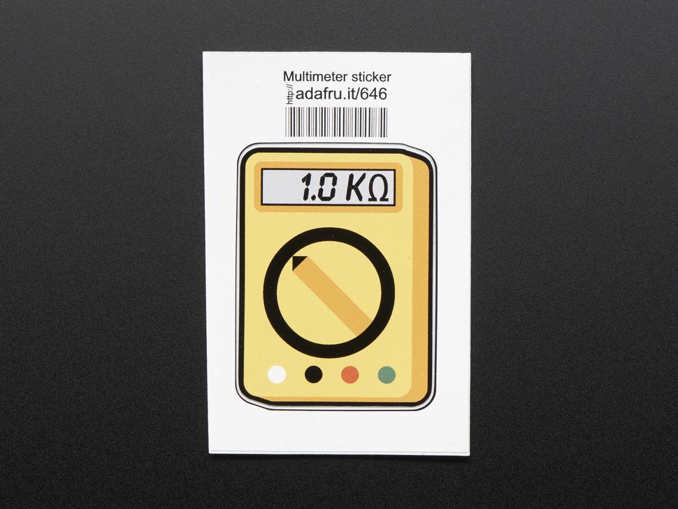 Adafruit Multimeter! - Sticker!