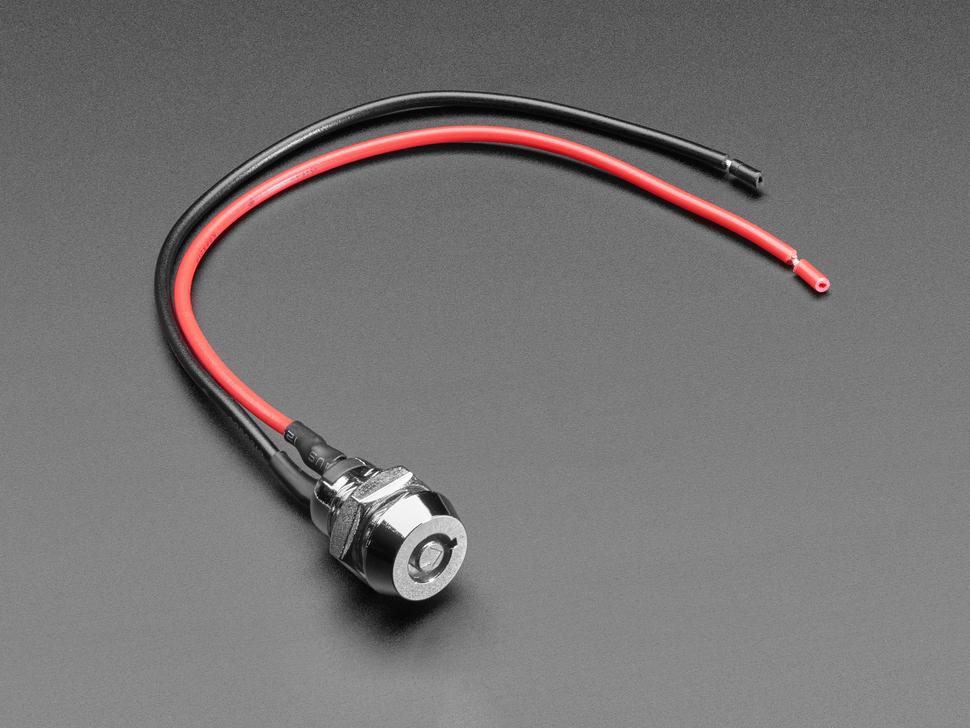 Adafruit Momentane Aan/Uit Ronde Sleutelschakelaar - 12 mm Diameter