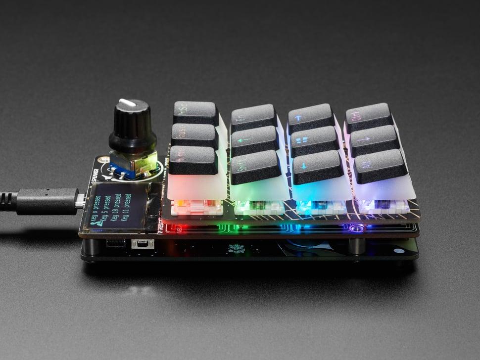 Adafruit Black Pudding Keycaps - 24-delige toetsenbord-uitbreidingsset