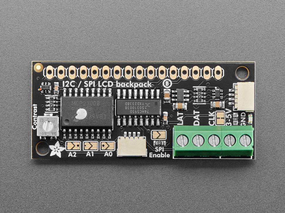 Adafruit I2c / SPI-karakter LCD-rugzak - STEMMA QT / Qwiic