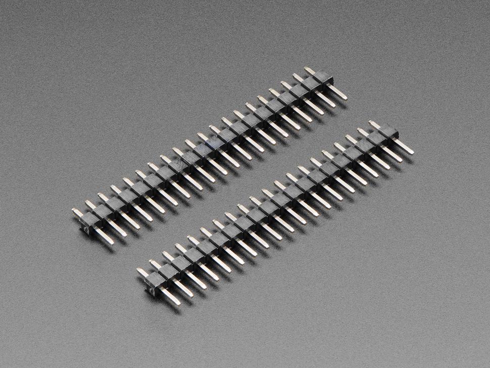 Adafruit Korte plug headers voor Raspberry Pi Pico - 2 x 20 male headers