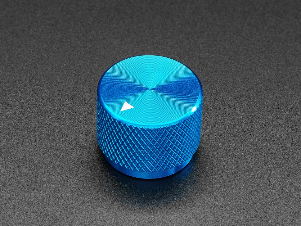 Adafruit Geanodiseerde aluminium bewerkte knop - Blauw - 20 mm diameter