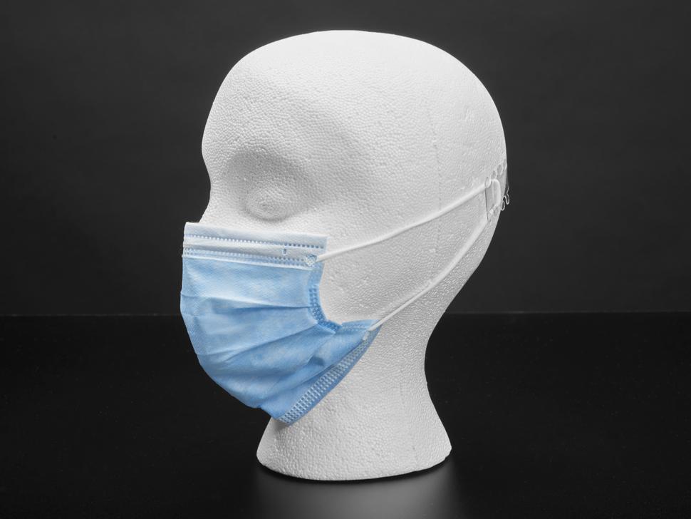 Adafruit Standaard wegwerpmaskers voor volwassenen - Blauwe chirurgische stijl - 50 stuks