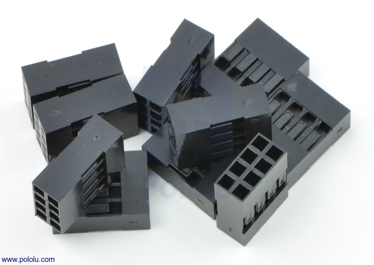 Pololu 0,1 "(2,54 mm) krimpconnectorbehuizing: 2x4-pins 10-pack