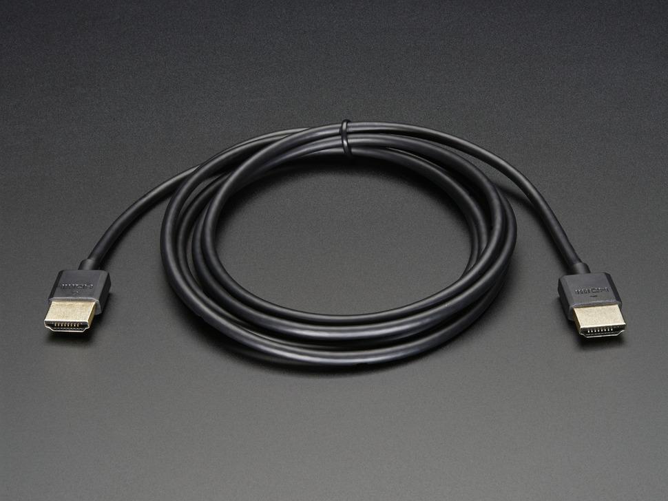 Adafruit Slim HDMI Cable - 1820mm / 6 feet long