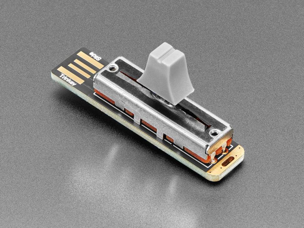 Adafruit Slider Trinkey - USB NeoPixel schuifpotentiometer