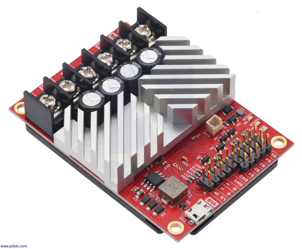 Pololu RoboClaw 2x45A Controller Motori (V6B/V6F, pin header I/O)