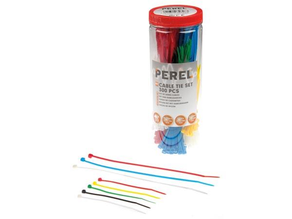 Amtech S0665 Set Fascette Per Cavi - 150 Pezzi In Nylon, Multicolori (100/150 Mm)