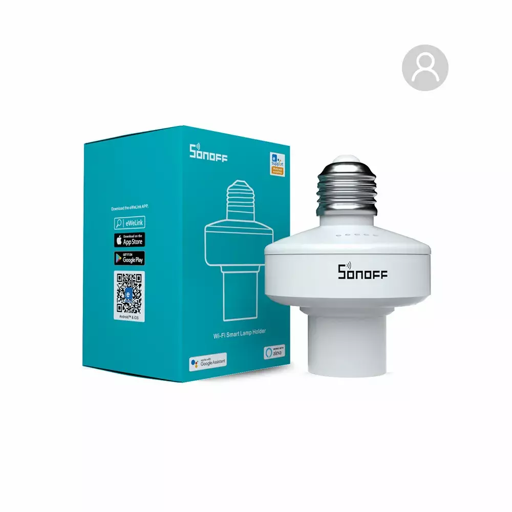 SONOFF SlampherR2 Smart Lamp Holder E27 WIFI RF 433mhz APP Control for eWelink
