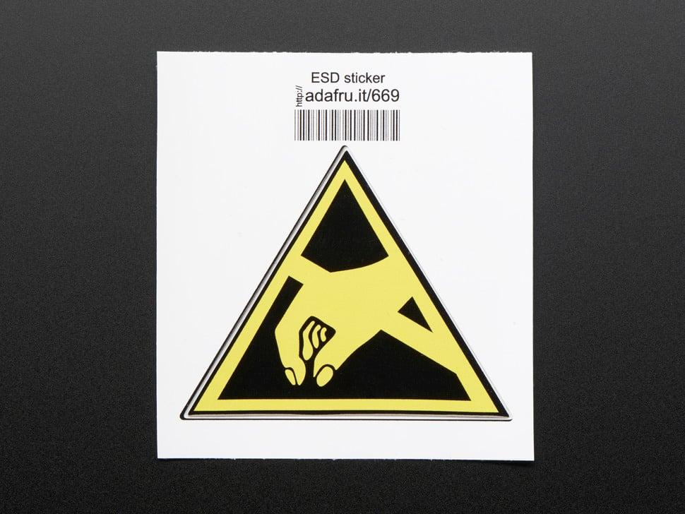 Adafruit ESD (Elektrostatische ontlading) - Sticker!
