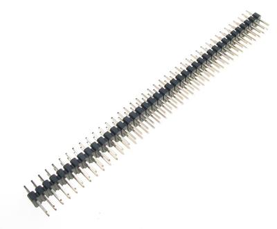 Male Headers 2x40 Straight 2 00mm Black 5 Pieces Opencircuit