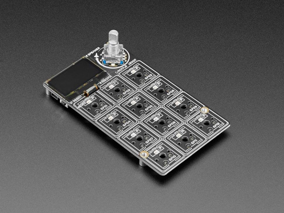 Adafruit MACROPAD RP2040 Bare Bones - 3x4 Teclas + Encoder + OLED