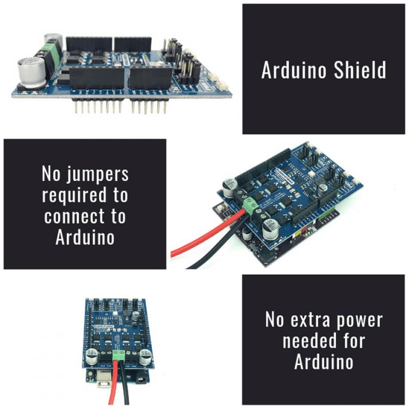 Cytron 10Amp 7V-30V DC Motor Driver Shield for Arduino (2 Channels ...