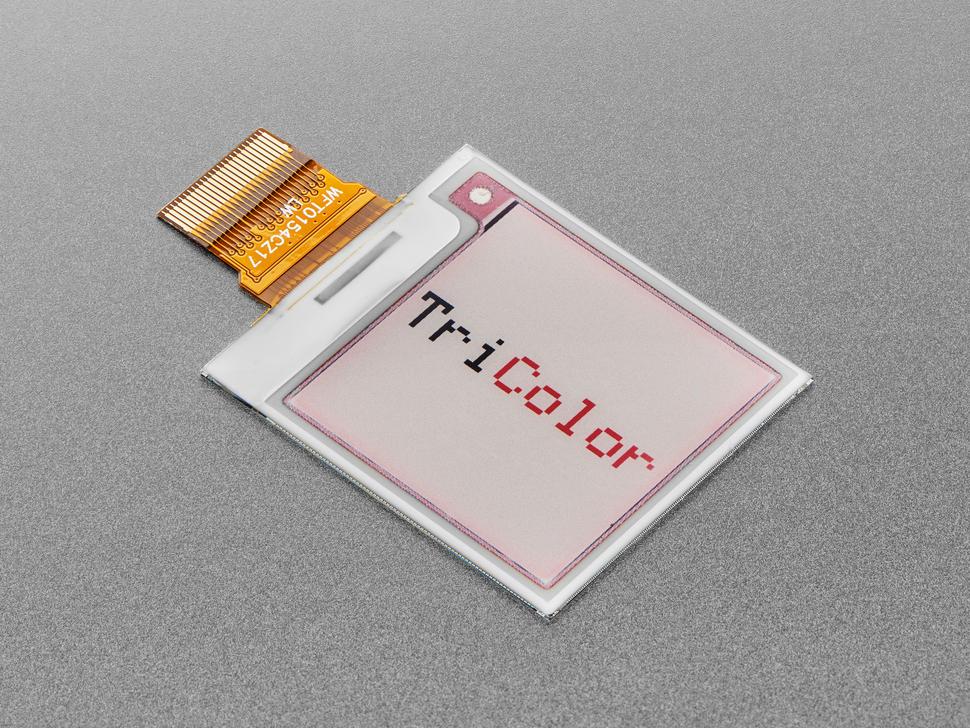 Adafruit 1,54" 152x152 driekleuren eInk/ePaper- display - IL0373