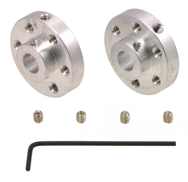 Lot De 5 Accouplements Rigides En Laiton 6mm Pour Arbre Moteur - Pour Imprimante 3D, Voiture RC, Bateau, Avion - Avec Vis Et Clés