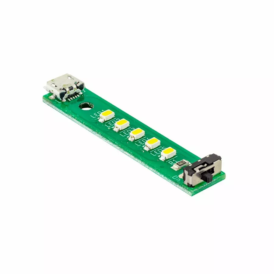 Fita de LED USB Kitronik com botão liga/desliga