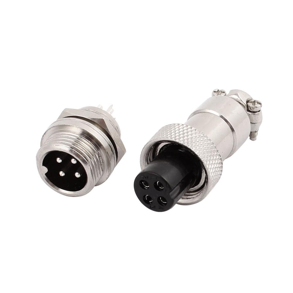 GX12-4P Connector 4-Pin - male + female - Opencircuit