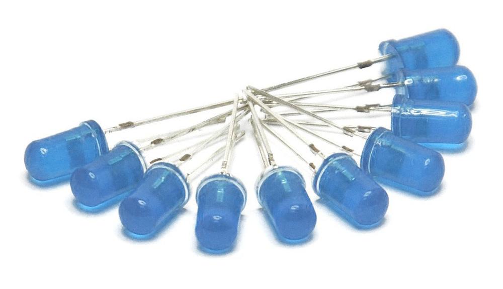 Blue 3mm diffuse LED - 10 pieces