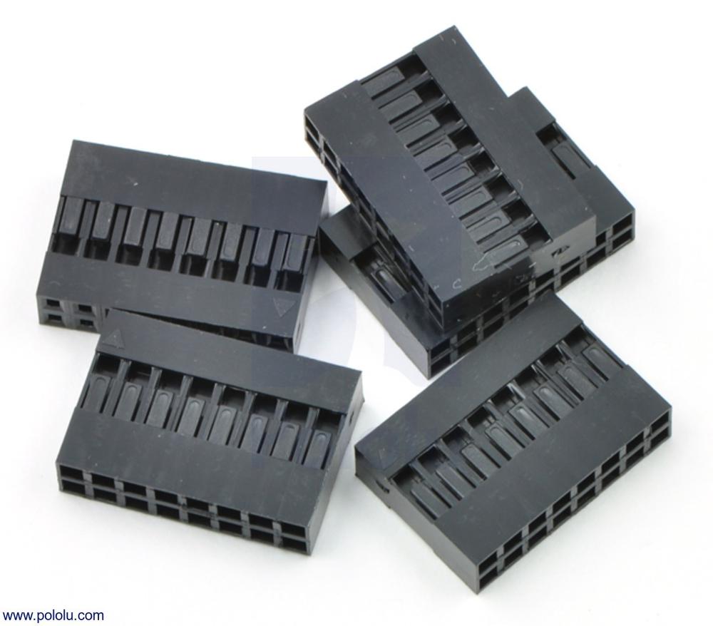 0,1 "(2,54 mm) krimp connector behuizing: 2x8-pins 5-pack