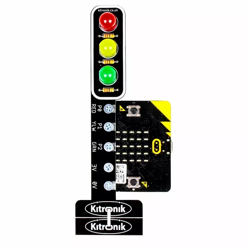 Kitronik STOP:bit - Traffic Light for BBC micro:bit (Kit) - Opencircuit