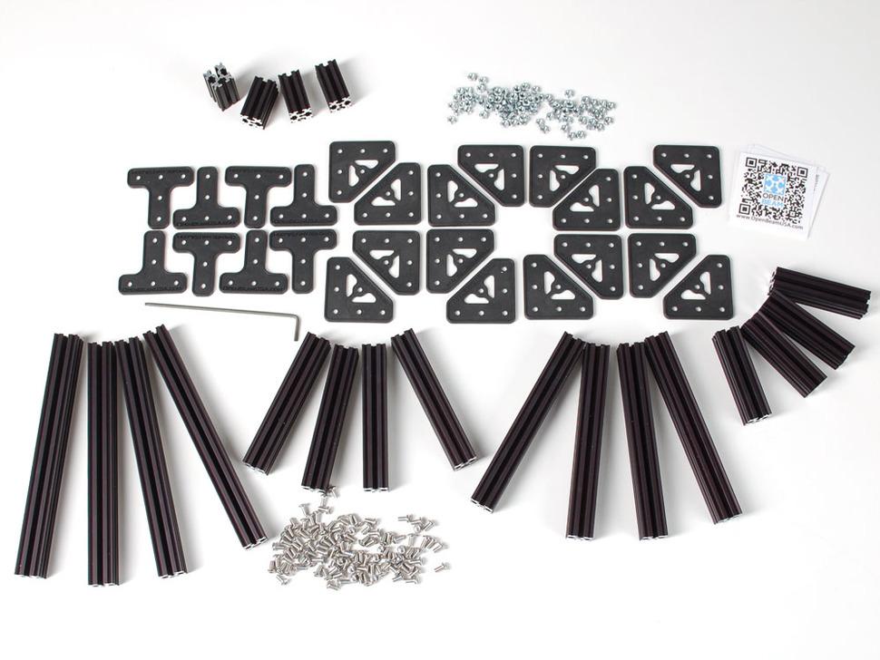 Adafruit OpenBeam Starter Kit - Zwart aluminium