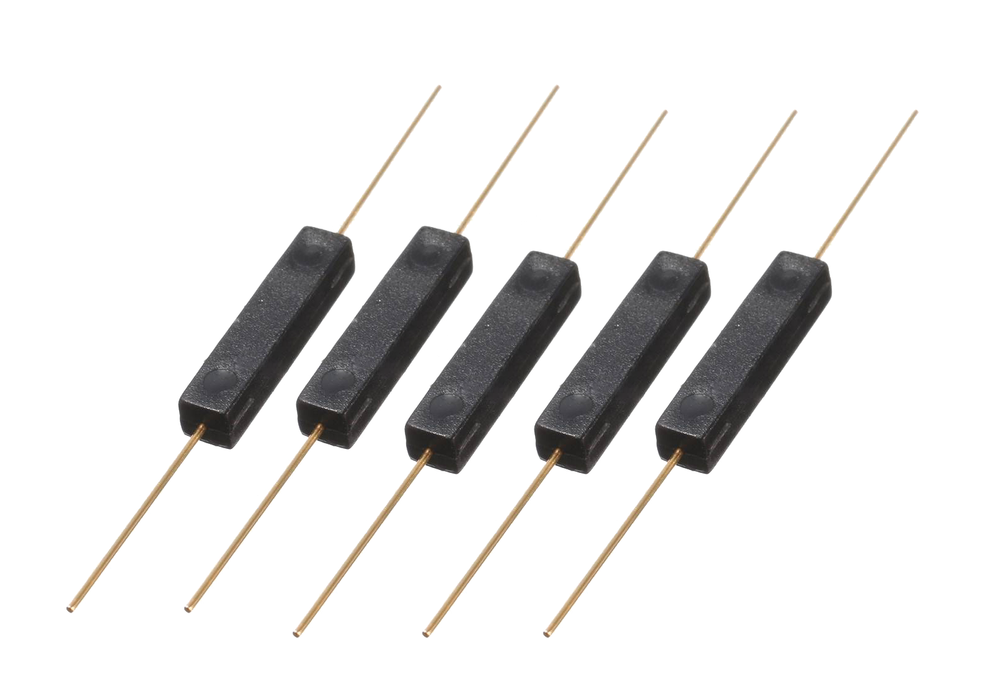 Reed switches with plastic housing - normally open - 5 pcs