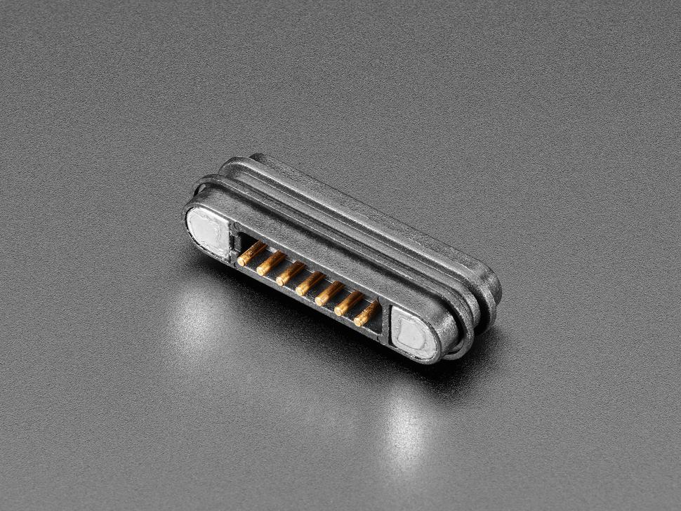 Adafruit DIY magnetische connector - Rechte 7 contactpennen - 2,2 mm spoed