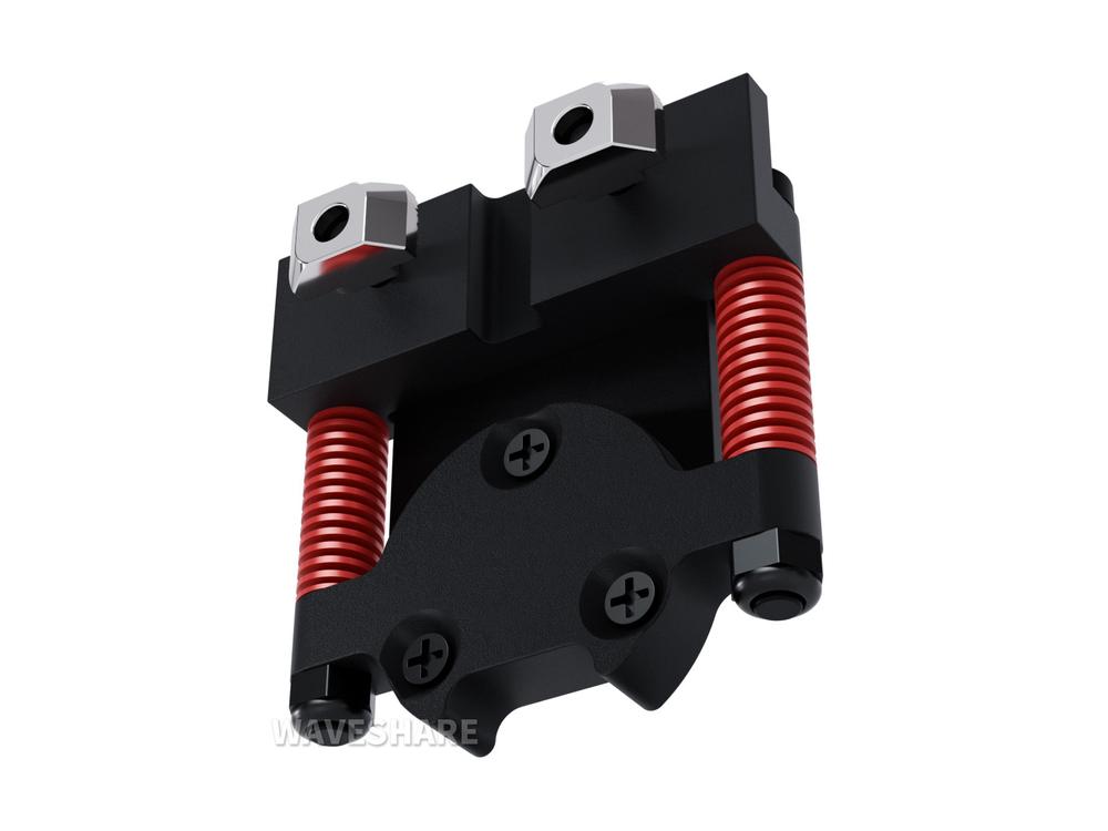 Waveshare Suspensão Compacta de UGV Toda de Metal (B), Mola de Alta Resistência, Capacidade de Carga de 3KG, Compatível com Motores de Cubo DDSM210 e DDSM400