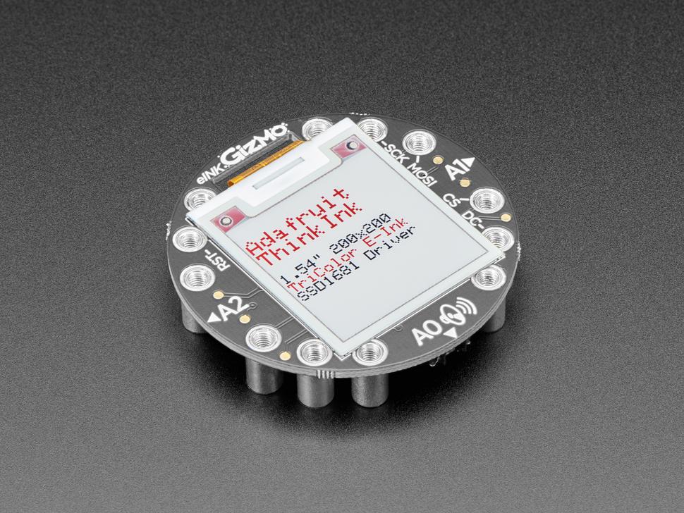 Adafruit Circuit Playground 200x200 driekleurige e-inkt gadget