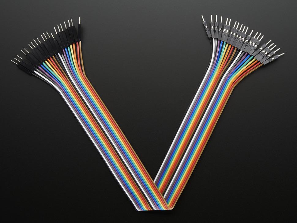 Adafruit Premium male /mannelijke jumper wires - 20 x 12" (300 mm)
