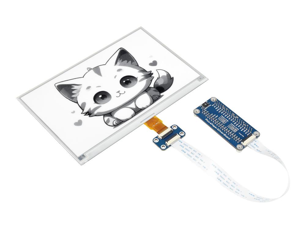 E Ink Display For Raspberry Pi Waveshare 7,5-inch E-Paper E-Ink Display Module voor Raspberry Pi Pico ...