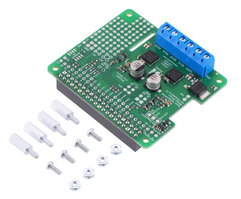 Pololu Doppio driver motore TB9051FTG per Raspberry Pi (assemblato ...