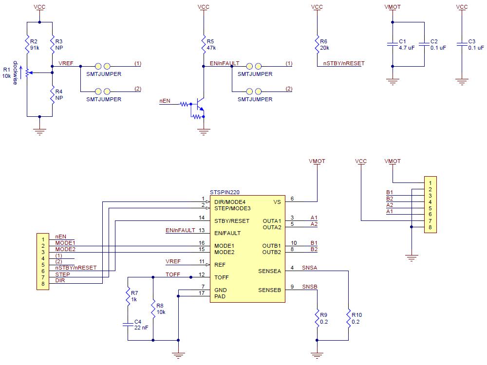 STSPIN220 Low-Voltage Stepper Motor Driver Carrier (Header Pins ...