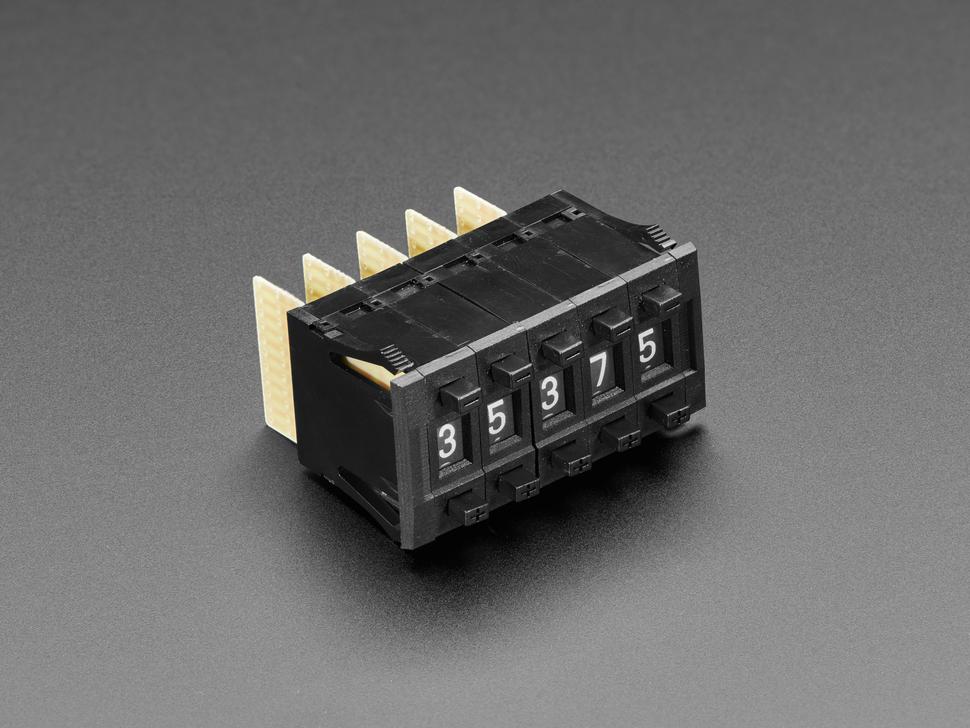 Adafruit Mechanische Decenniumtellers - Klein formaat - Verpakking van 5