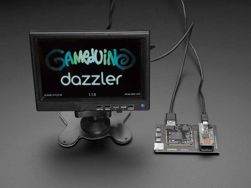 Adafruit Gameduino 3X Dazzler voor feather M4 van Excamera Labs