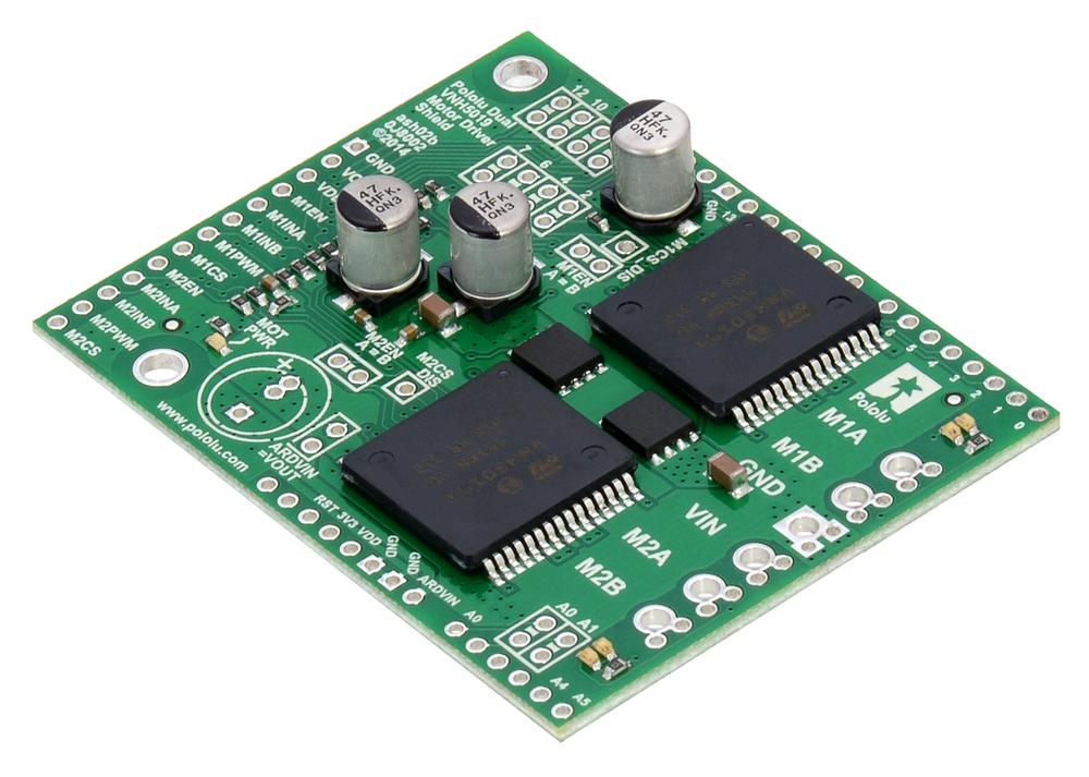 Dual VNH5019 Motor Driver Shield voor Arduino