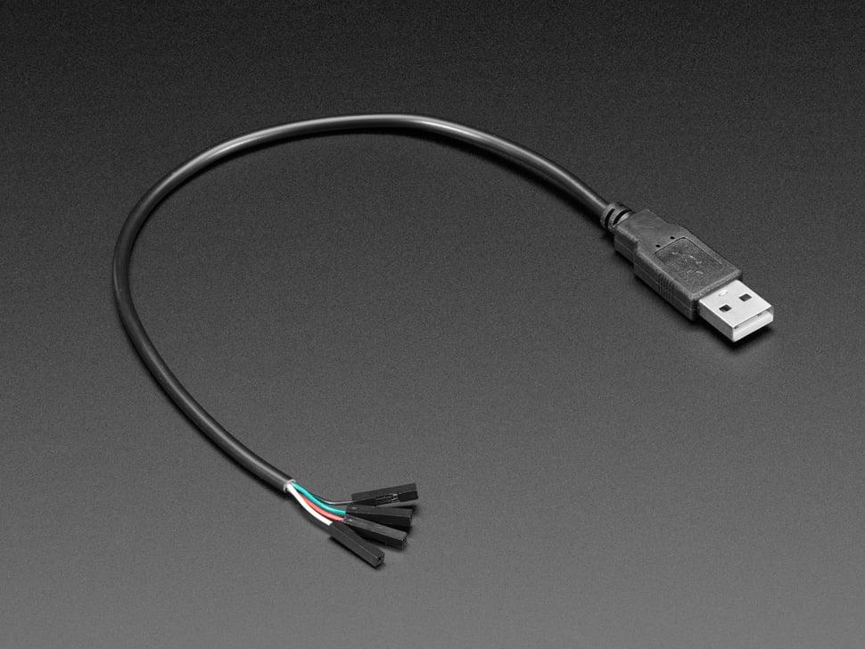 Adafruit USB Type A-stekker breakout -kabel met hoogwaardige female jumpers
