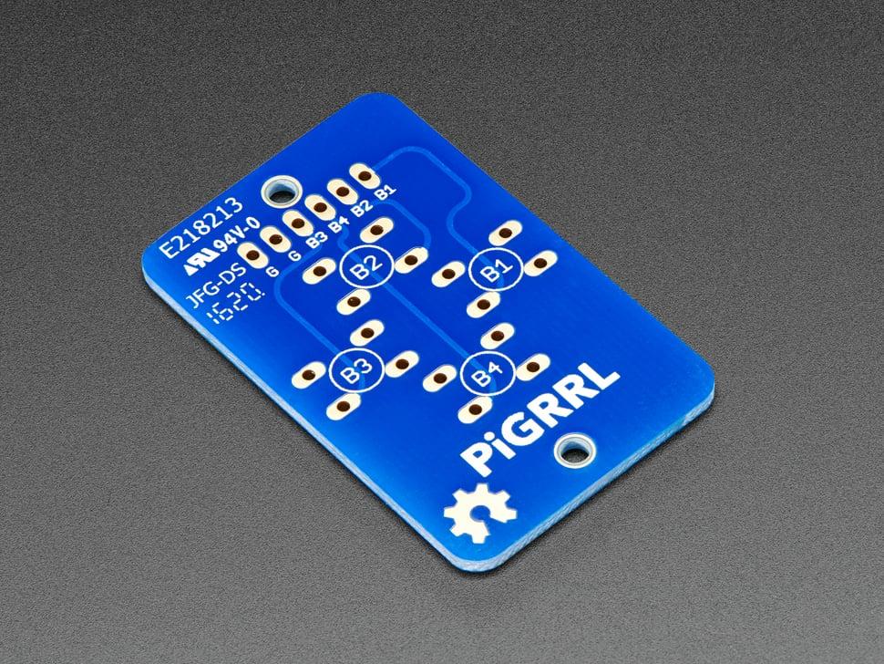 Adafruit PiGrrl zero aangepaste gamepad-printplaat