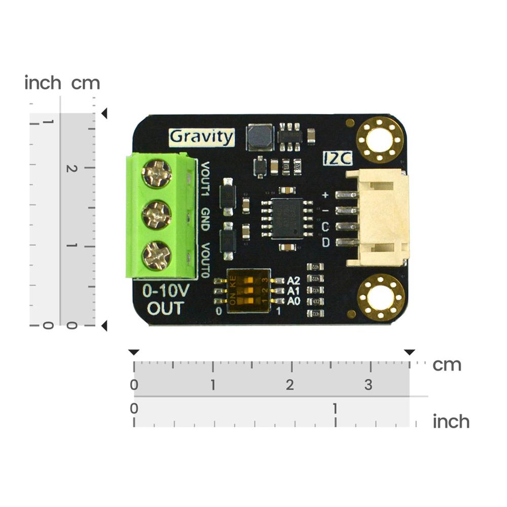 Gravity: 2-Channel I2C DAC Module (0-10V) - Opencircuit