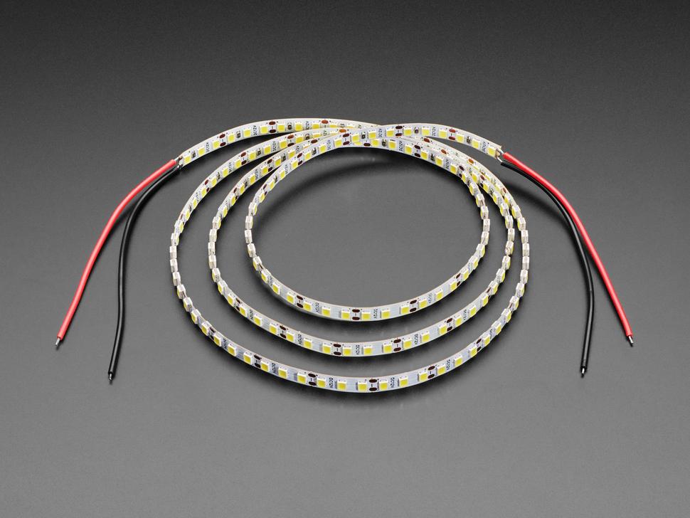 Adafruit Dubbelzijdige enkelkleurige 12V LED-strip - Koel Wit 6000K - 1m