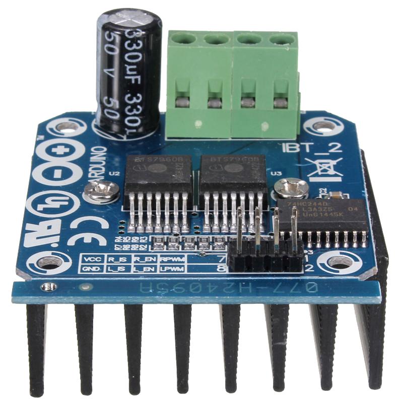 Module Driver Moteur BTS7960 IBT-2 - Courant Max 43A, Tension 6-27V, Pour Robots Et Projets électroniques