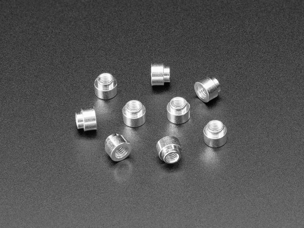 Adafruit SMT / Soldeerbare afstandsmoeren - M3 x 3 mm - 10 stuks