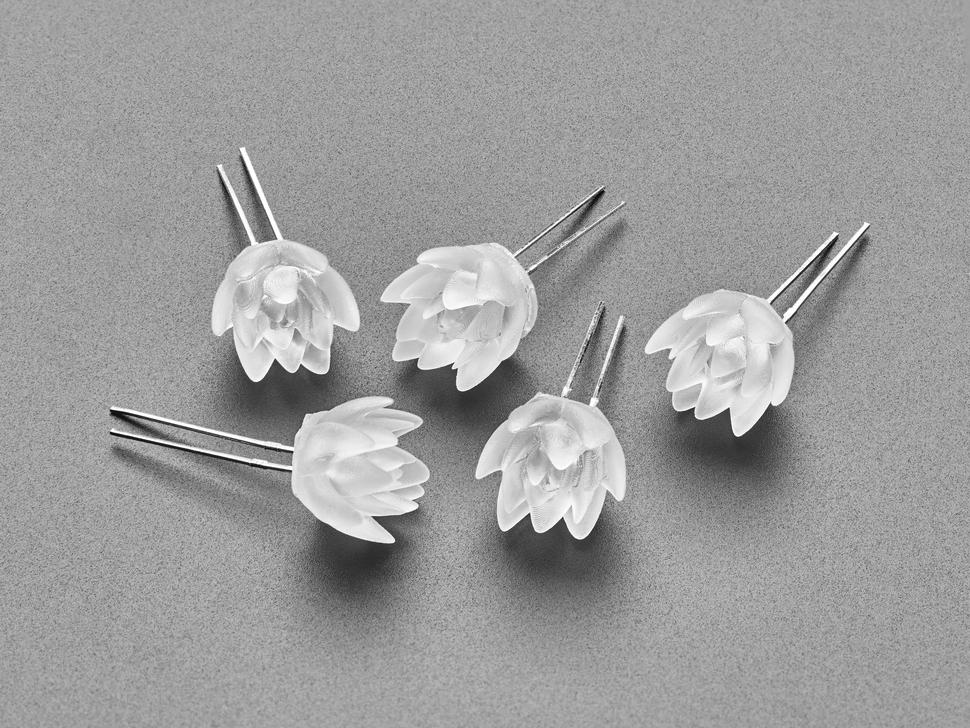 Adafruit DLUX-dLITE green Succulent Shape LED's 5-pack van Unexpected Labs